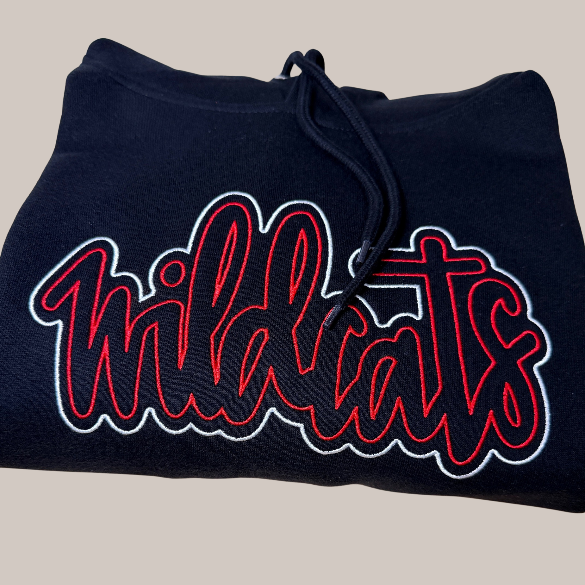 Wildcats Embroidered Hoodie – Classic Script Stitch
