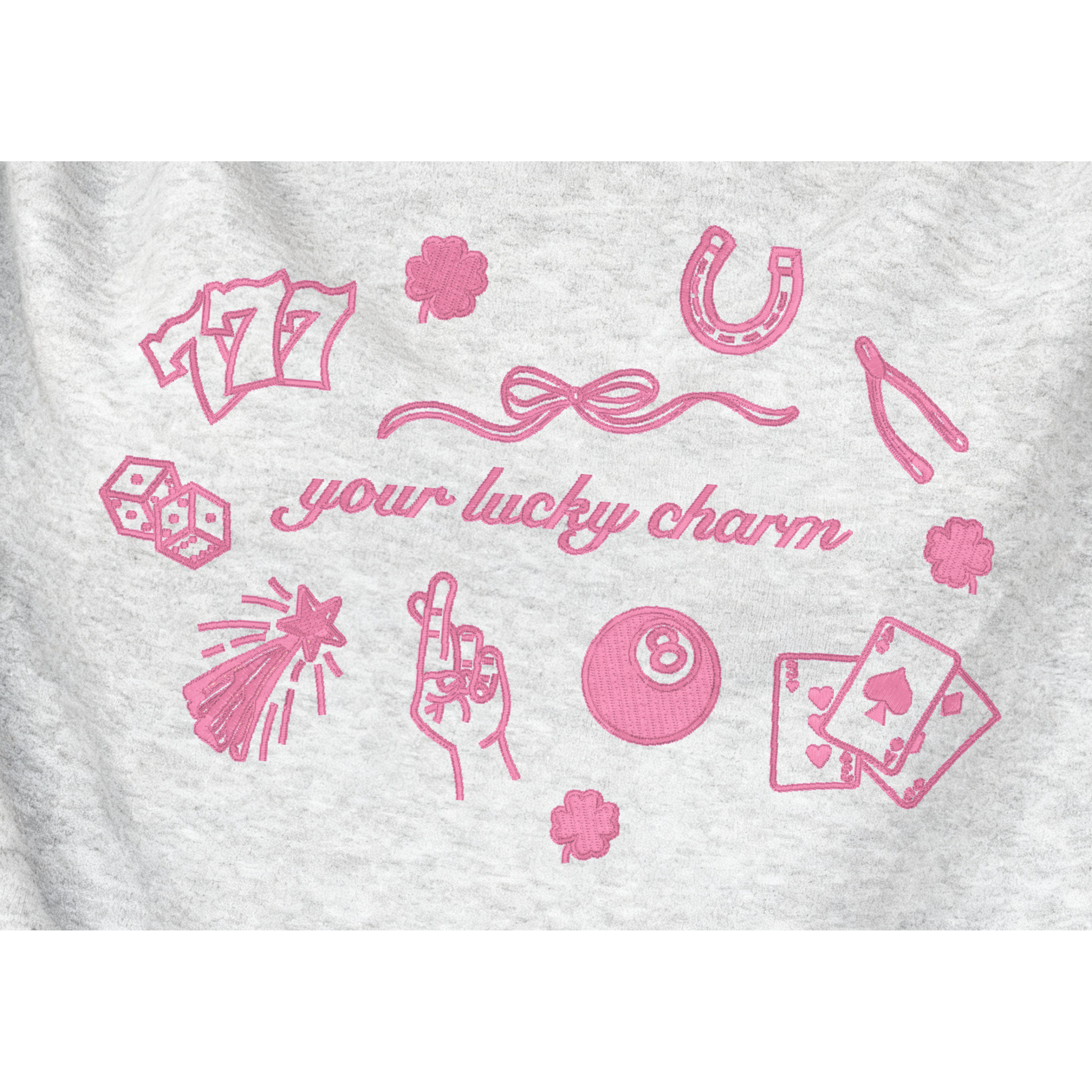Lucky Charm Embroidered Crewneck Sweatshirt