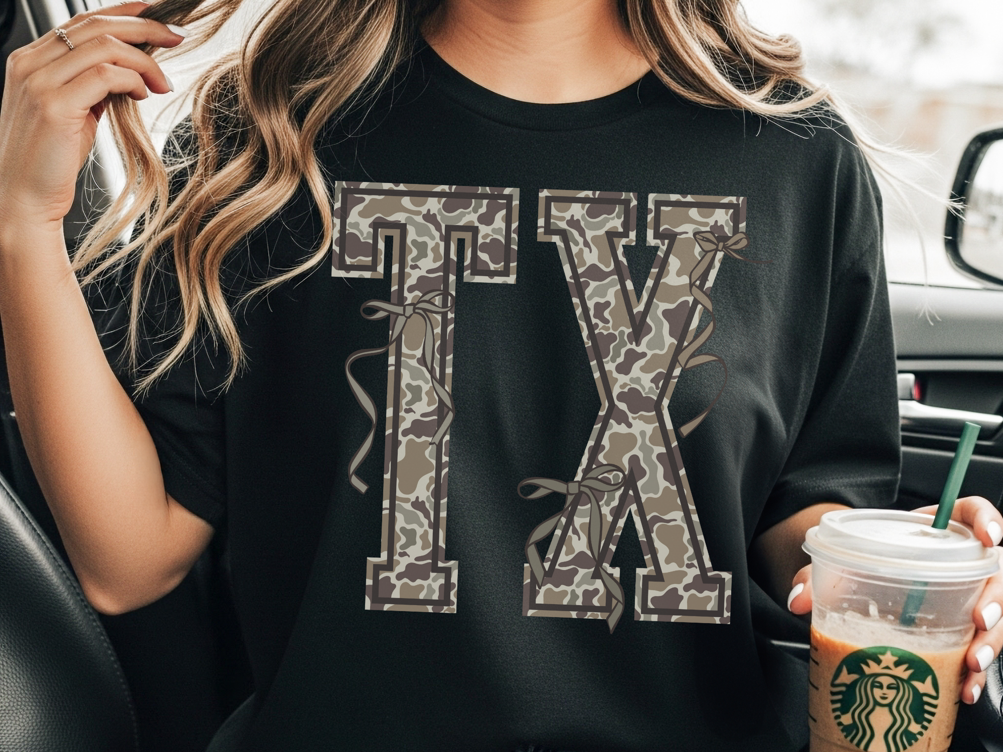 Texas TX Camo Graphic T-Shirt