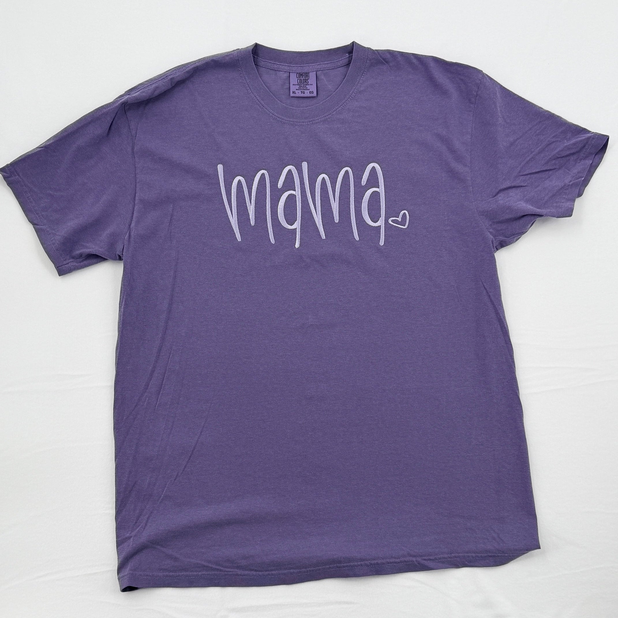 CUSTOMIZABLE Embroidered MAMA Tee