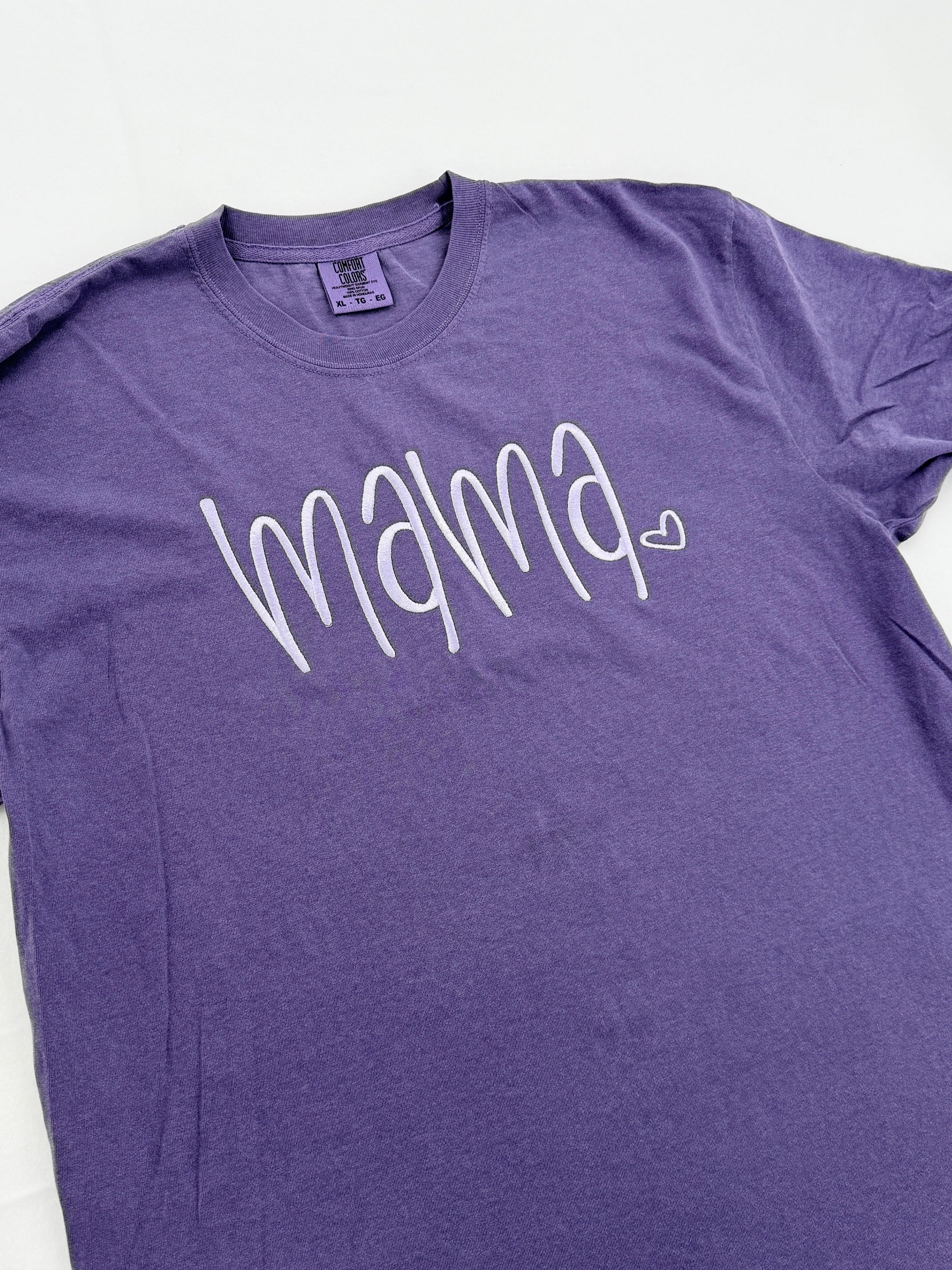 CUSTOMIZABLE Embroidered MAMA Tee